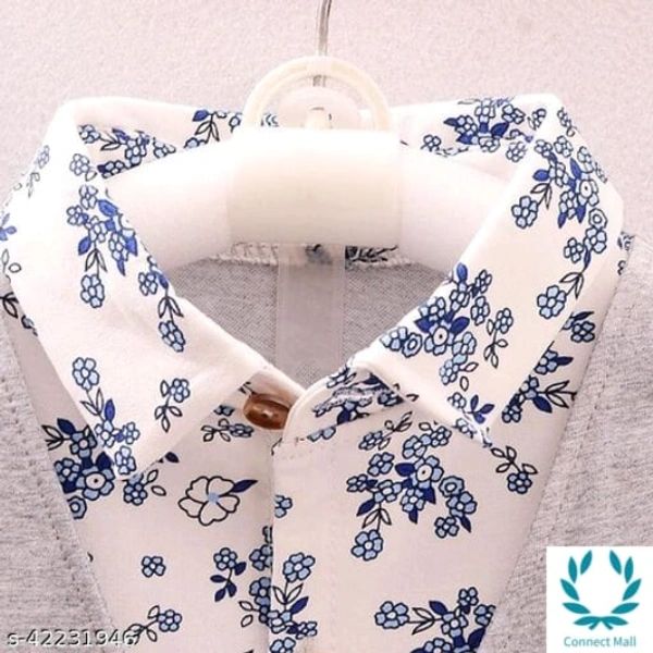 Hopscotch Boys Cotton and Spandex Solid Long Sleeves Jacket with Shirt and Pant - 3-4 Years